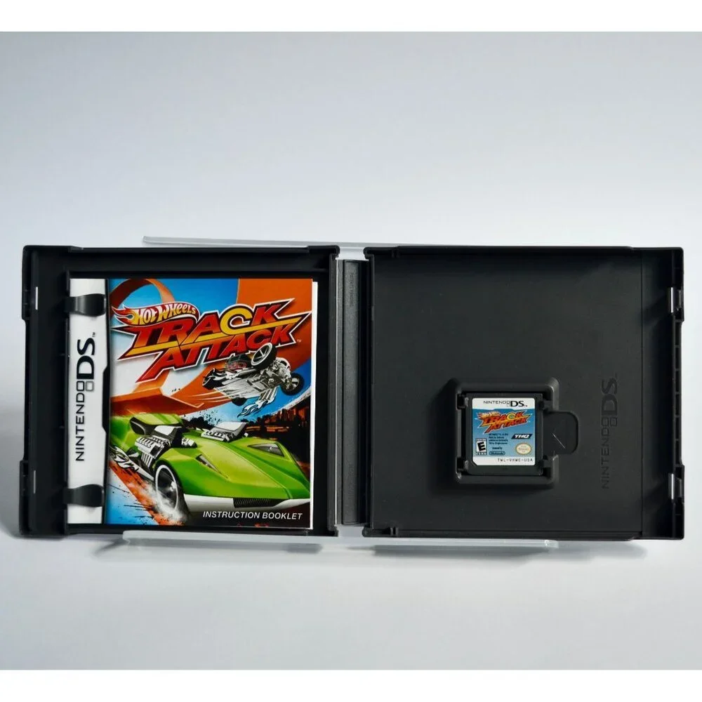 Nintendo DS Hot Wheels Track Attack Video Game Disc Case & Manual